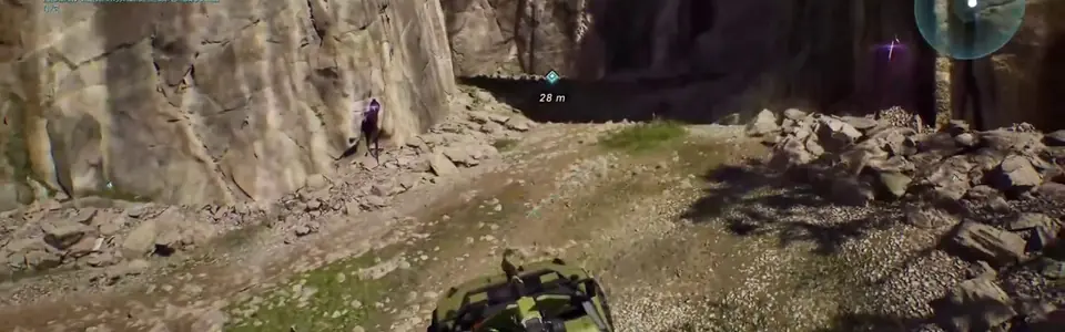 Approach route for the Floor is Lava Skull in Halo